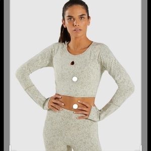 Gymshark Fluer texture set in Khaki Marl